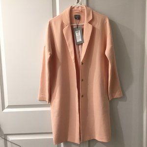 ASOS VERO MODA 3/4 Jacket Coat Pink Blush Oversized Drop shoulder